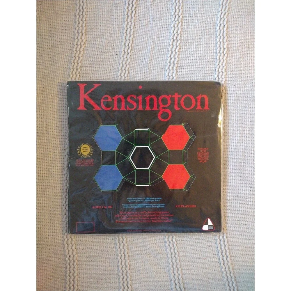 Kensington Board Game 1979 Vintage Complete Stragety Skill Game 2-6 Players
